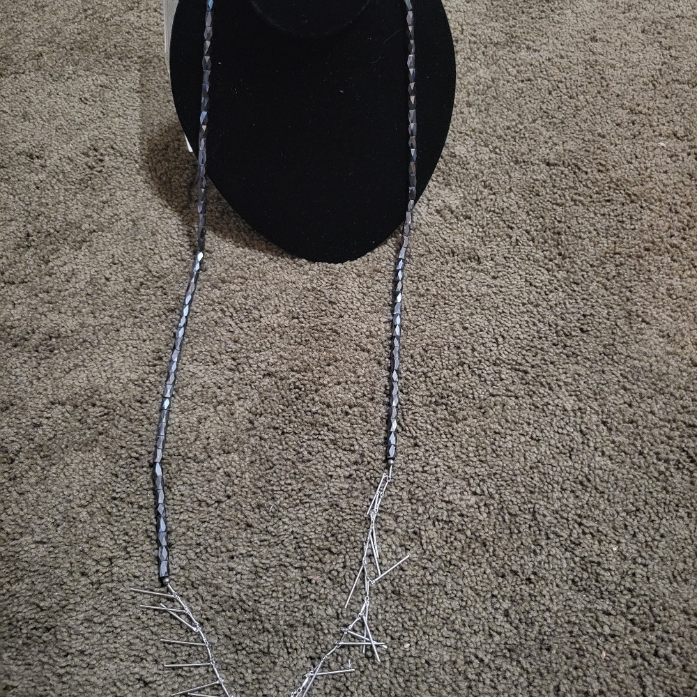 Hematite/ Silver Magnetic Chain